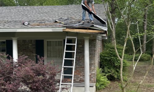 Roof repair for leaks and roof storm damage.